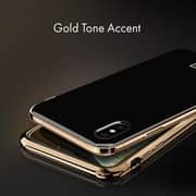 Spigen La Manon Etui Designed For Iphone Xs / Iphone X Case/cover - Gold Black