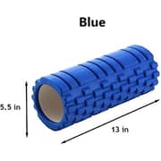 ULTIMAX EVA Yoga Foam Roller Floating Point Gym Physio Massage Fitness Equipment Massager for Muscle Multicolor (Blue) - 35cm