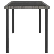 Vidaxl 7 Piece Garden Dining Set Poly Rattan Grey Vidaxl 7 Piece Garden Dining Set Poly Rattan Grey