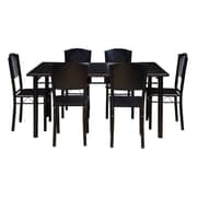 Pan Emirates Leatrop Dining Set (1+6) Black