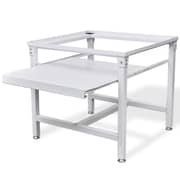 vidaXL Washing Machine Pedestal with Pull-Out Shelf White