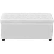 Vidaxl Storage Ottoman Artificial Leather White Vidaxl Storage Ottoman Artificial Leather White