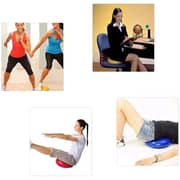 ULTIMAX PVC Fitness Ball Yoga Massage Cushion Mat Balance Wheel Inflatable Pad Thickening Yoga Balancing Ball Gym Balance Tool Durable Inflatable Stability Balance Disc Massage Cushion Mat