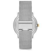 Omax Dome Series Silver Mesh Analog Watch For Men DCD003T16I