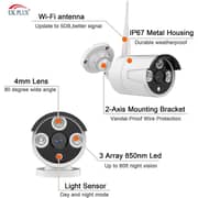 UK Plus 8Piece Security Recording System HD Wireless Camera Kit - UK-9608