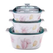 CorningWare 6pcs Casserole Set Elegant City
