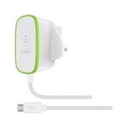Belkin Home Charger With Hardwired Micro USB Cable White