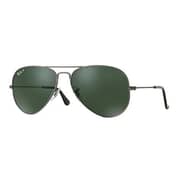 Ray Ban Aviator Gunmetal Metal Unisex Sunglasses RB3025-W0879-58