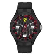 Ferrari 830680 Pit Crew Quartz Black Rubber Watch Men