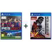 PS4 PES 2017 Pro Evolution Soccer Game + Metal Gear Solid V Definitive Experience Game PS4 PES 2017 Pro Evolution Soccer Game + Metal Gear Solid V Definitive Experience Game