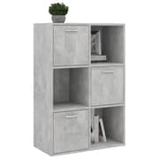 Vidaxl Storage Cabinet Concrete Grey 60x29.5x90 Cm Engineered Wood Vidaxl Storage Cabinet Concrete Grey 60x29.5x90 Cm Engineered Wood