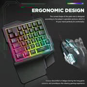 Trands One Handed Keyboard/Mouse Black Trands One Handed Keyboard/Mouse Black