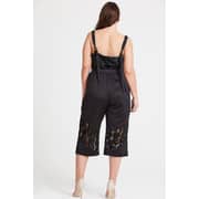 ELVI Black Vega Lace Culottes Size 18