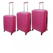 Highflyer Pinot Trolley Luggage Bag Pink 3pc Set - THPINOT3PC