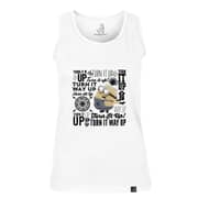 Minions Turn It Up Women's Tank Top White Extra Large Minions Turn It Up Women's Tank Top White Extra Large