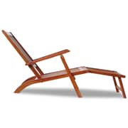vidaXL Outdoor Deck Chair with Footrest Solid Acacia Wood vidaXL Outdoor Deck Chair with Footrest Solid Acacia Wood