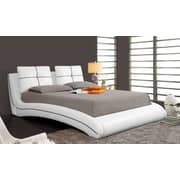 Upholstered Curved Bed Frame King Without Mattress White Upholstered Curved Bed Frame King Without Mattress White
