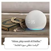 Amazon Echo Dot 4th Gen Smart Speaker with Clock and Alexa 1.6inch Glacier White Amazon Echo Dot 4th Gen Smart Speaker with Clock and Alexa 1.6inch Glacier White