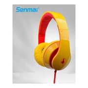 Senmai SMIV185 Wired Stereo Headphones Yellow/Red Senmai SMIV185 Wired Stereo Headphones Yellow/Red