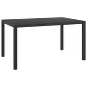 vidaXL Garden Table Black 150x90x74 cm Aluminium and WPC vidaXL Garden Table Black 150x90x74 cm Aluminium and WPC