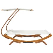 Vidaxl Hammock With Canopy 165x203x138 Cm Solid Bent Wood Cream Vidaxl Hammock With Canopy 165x203x138 Cm Solid Bent Wood Cream