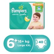 Pampers 73695 Size 6+ Dry Diapers XL 16+ Kg Mega Pack 40 Count