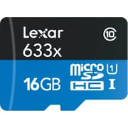 Lexar LSDMI16GBBEU633R Micro SDHC W/ Card Reader 16GB 633X