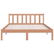 vidaXL Bed Frame Honey Brown Solid Pinewood 160x200 cm