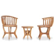 Vidaxl 3 Piece Garden Bistro Set Solid Teak Wood Vidaxl 3 Piece Garden Bistro Set Solid Teak Wood