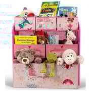 Sunshine Unicorn Design Multi-Bin Toy Organizer with Storage Bins Pink Sunshine Unicorn Design Multi-Bin Toy Organizer with Storage Bins Pink