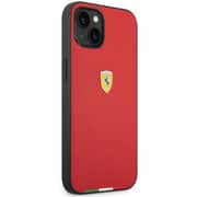 Ferrari Hard Case Red With Italian Flag Line iPhone 14 Ferrari Hard Case Red With Italian Flag Line iPhone 14