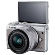 Canon EOS M100 Mirrorless Digital Camera Body Grey With EF-M15-45 IS STM Lens