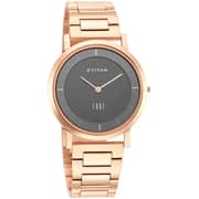 TITAN, 1595WM01, Men's Watch Analog, Edge Anthracite Dial Rose Gold Strap Watch TITAN, 1595WM01, Men's Watch Analog, Edge Anthracite Dial Rose Gold Strap Watch