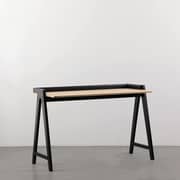 Daamudi Kai Desk, Modern Nordic Desk, Study Desk, Computer Desk For Home Office With Solid Wood Base & Oak Top Black Daamudi Kai Desk, Modern Nordic Desk, Study Desk, Computer Desk For Home Office With Solid Wood Base & Oak Top Black