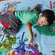 Cocomoco Kids Hop Around The World Giant World Map Game