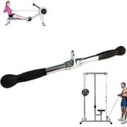 ULTIMAX Straight Bar Cable Attachment, Universal Attachment for Cable Machines Bar with Rubber Handgrips & Revolving Hanger, Multi-Exerciser Cable Attachment Bar-20 inch ULTIMAX Straight Bar Cable Attachment, Universal Attachment for Cable Machines Bar with Rubber Handgrips & Revolving Hanger, Multi-Exerciser Cable Attachment Bar-20 inch
