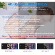 Budi GH0725 LED Colorful Clock
