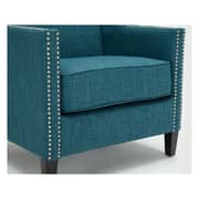 Tanner Teal Accent Chair Blue