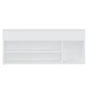 Vidaxl Shoe Bench White 105x30x45 Cm Engineered Wood Vidaxl Shoe Bench White 105x30x45 Cm Engineered Wood