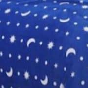 Cozy Fleece Blanket Moon and Stars Design