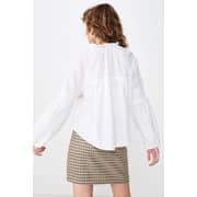 Cotton On Breanne Blouson Sleeve Top White Extra Small