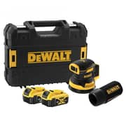 DeWALT 18V Cordless Brushless Random Orbit Sander 2X4AH Batteries & Chargers DCW210P2-GB