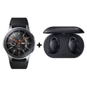 Samsung Galaxy Watch 46mm Black + Gear IconX Black Samsung Galaxy Watch 46mm Black + Gear IconX Black