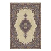 Qum Collection Classic Design Carpet Cream/Blue