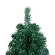 vidaXL Artificial Half Christmas Tree with Stand Green 180 cm PVC vidaXL Artificial Half Christmas Tree with Stand Green 180 cm PVC