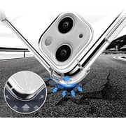 Margoun Clear Case Soft Flexible TPU Anti-Shock Slim Transparent Back Cover with Reinforced Bumper Corners For iPhone 14 Pro 6.1 inch Clear