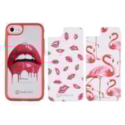 Dubleup Bumper With 3 In 1 Back Case Red For Apple iPhone 8 Plus Dubleup Bumper With 3 In 1 Back Case Red For Apple iPhone 8 Plus