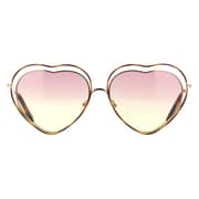 Chloe CL-CE131S-239-61 Heart Metal Silver Women Sunglasses