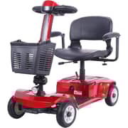 COOLBABY 4 Wheel Electric Folding Mobility Scooter for Adult RED X-02-RD-SRK