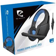 Piranha 397075 HP25 Wired On Ear Gaming Headset Black/Blue